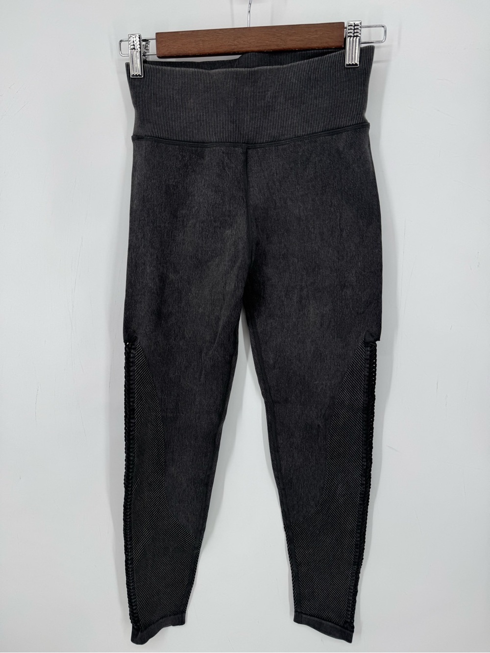 Aerie Gray Leggings Athletic Activewear Yoga Gym Workout High Rise Size Small